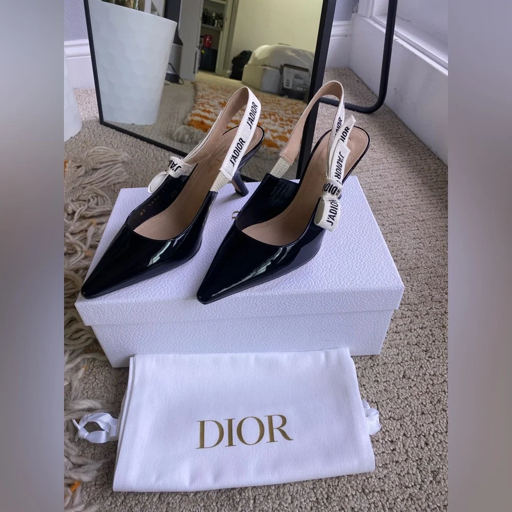 Dior | Shoes | Christian Dior Patent Leather Jadior Slingback